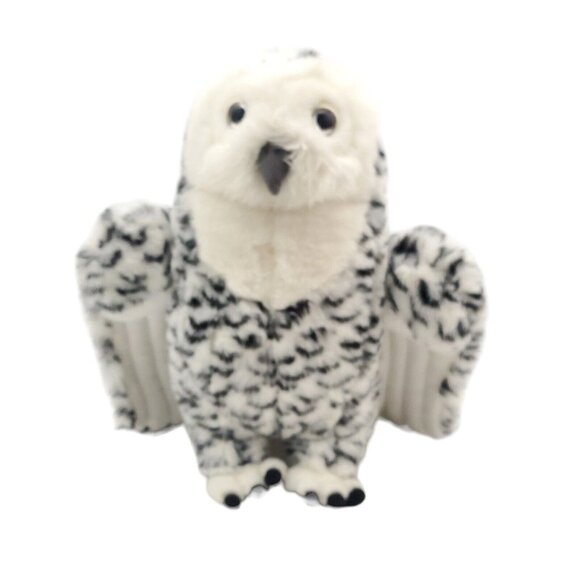 Large Snowy Owl Bird Plush 14" 2003 Stuffed Animal‎ Realistic Bird Plush Hedwig - Picture 1 of 7